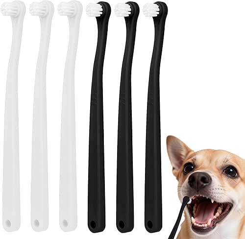 6 Pcs Puppy Tooth Brushing Kit, Dog Toothbrush Small Cat