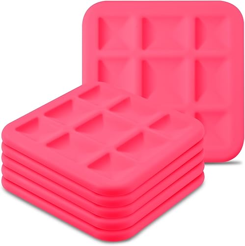 Juego de 6 salvamanteles de silicona para ollas y sartenes calientes para platos calientes, juego de 6 alfombrillas de silicona flexibles
