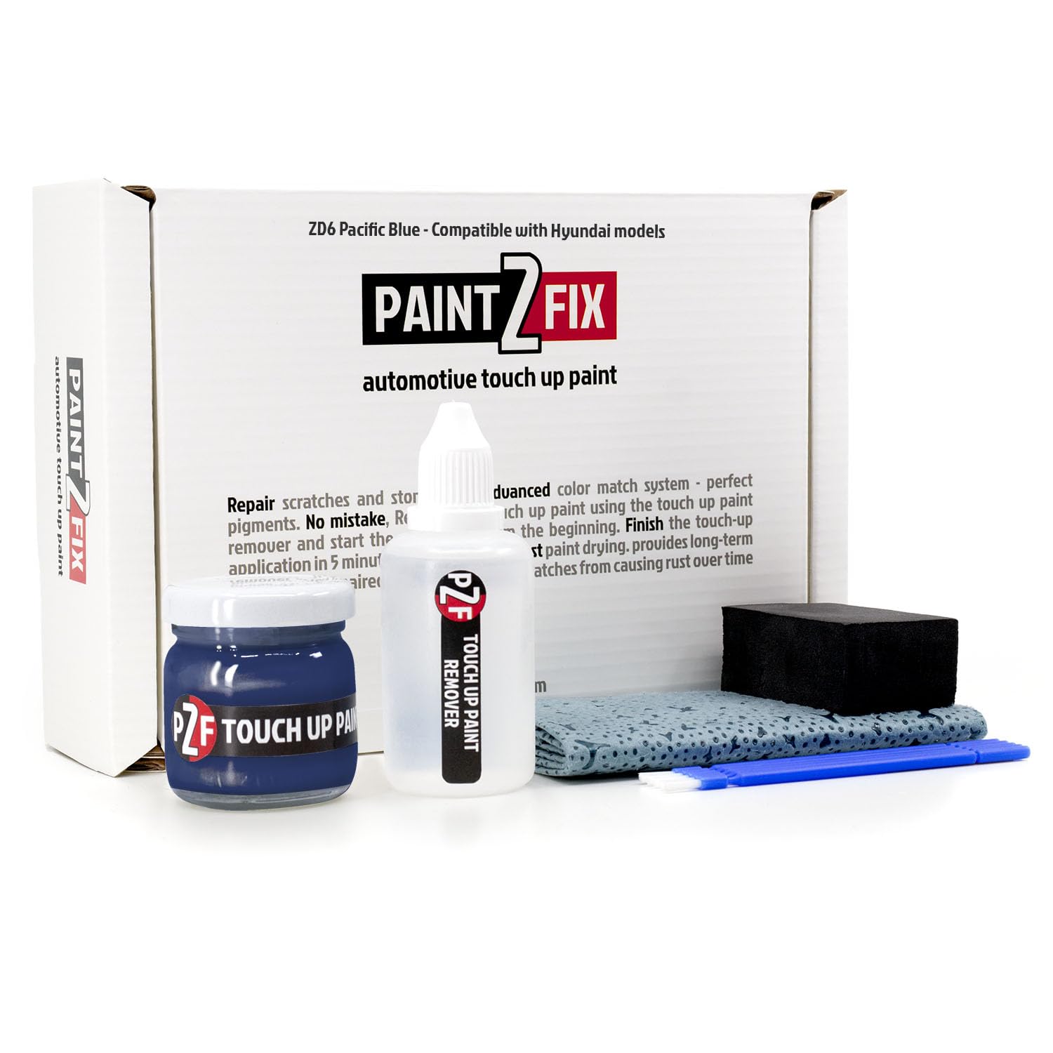 Amazon.com: ZD6 Pacific Blue Touch Up Paint Kit for Hyundai 2.53