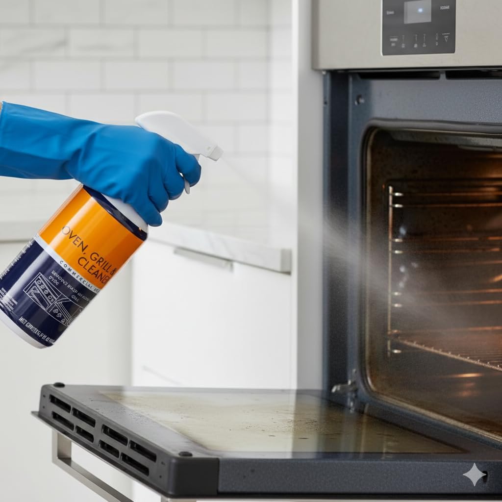 Commercial Oven, Grill and Fryer Cleaner, 32 oz., Pack of 3