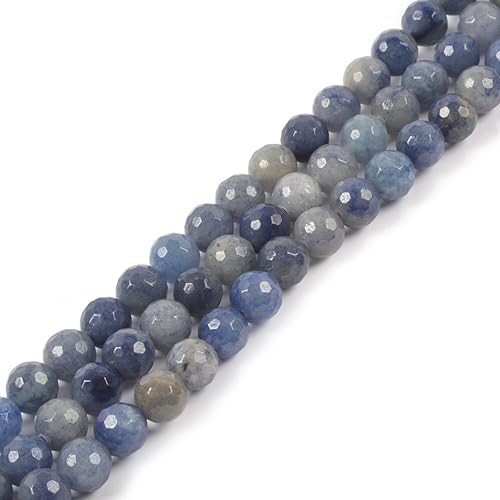 Miniatura 4 de Cuentas redondas sueltas de ágata musgo natural de 0.315 pulgadas (0.315 in) para hacer collares, pulseras y joyas, 15 pulgadas