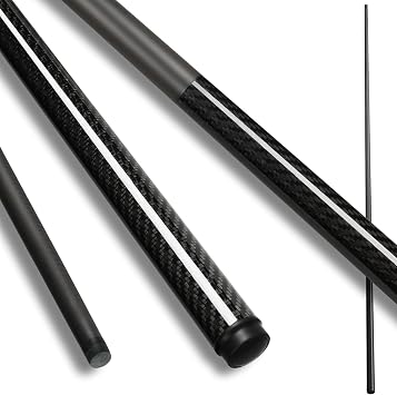 Kmise Carbon Fiber Pool Cue Stick 58", Billiard Cue Sticks 21-23oz, Low Deflection Pool Cue with 12.5mm Tip, Professional Billiard Carbon Fiber Pool Sticks for Adults