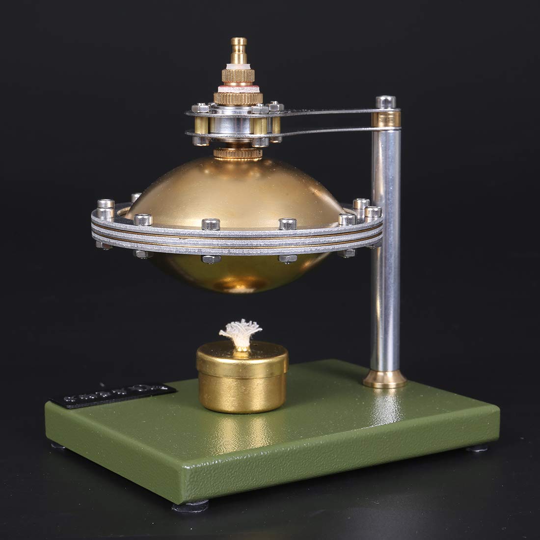 Kit de construction de machine à vapeur en métal avec chaudière en cuivre et lampe à alcool Jouet éducatif scientifique