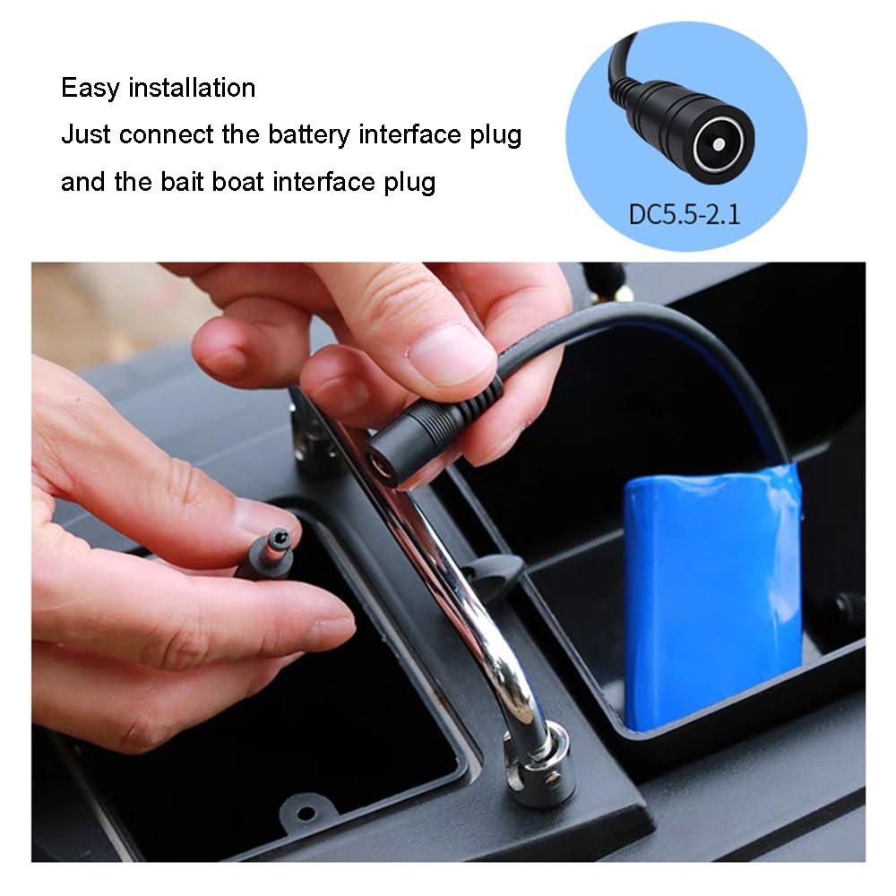 Batería para Barco de Pesca, batería para Barco de anidación RC, 7,4 V, 12 000 mAh, 15 000 mAh, 18 000 mAh, batería de Litio Recargable para Barco de anidación,7.4v,5200mAh