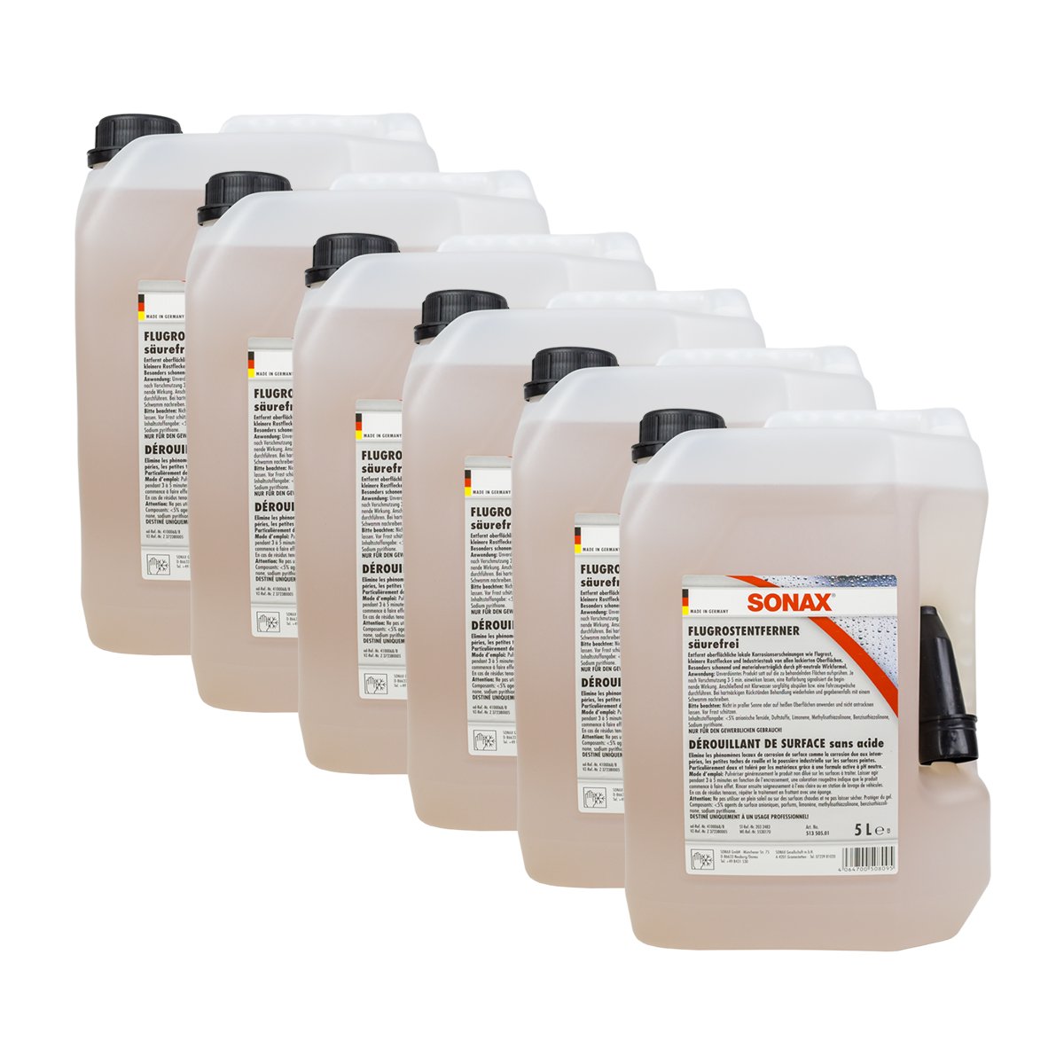 SONAX 6X 05135050 Flugrostentferner säurefrei 5L