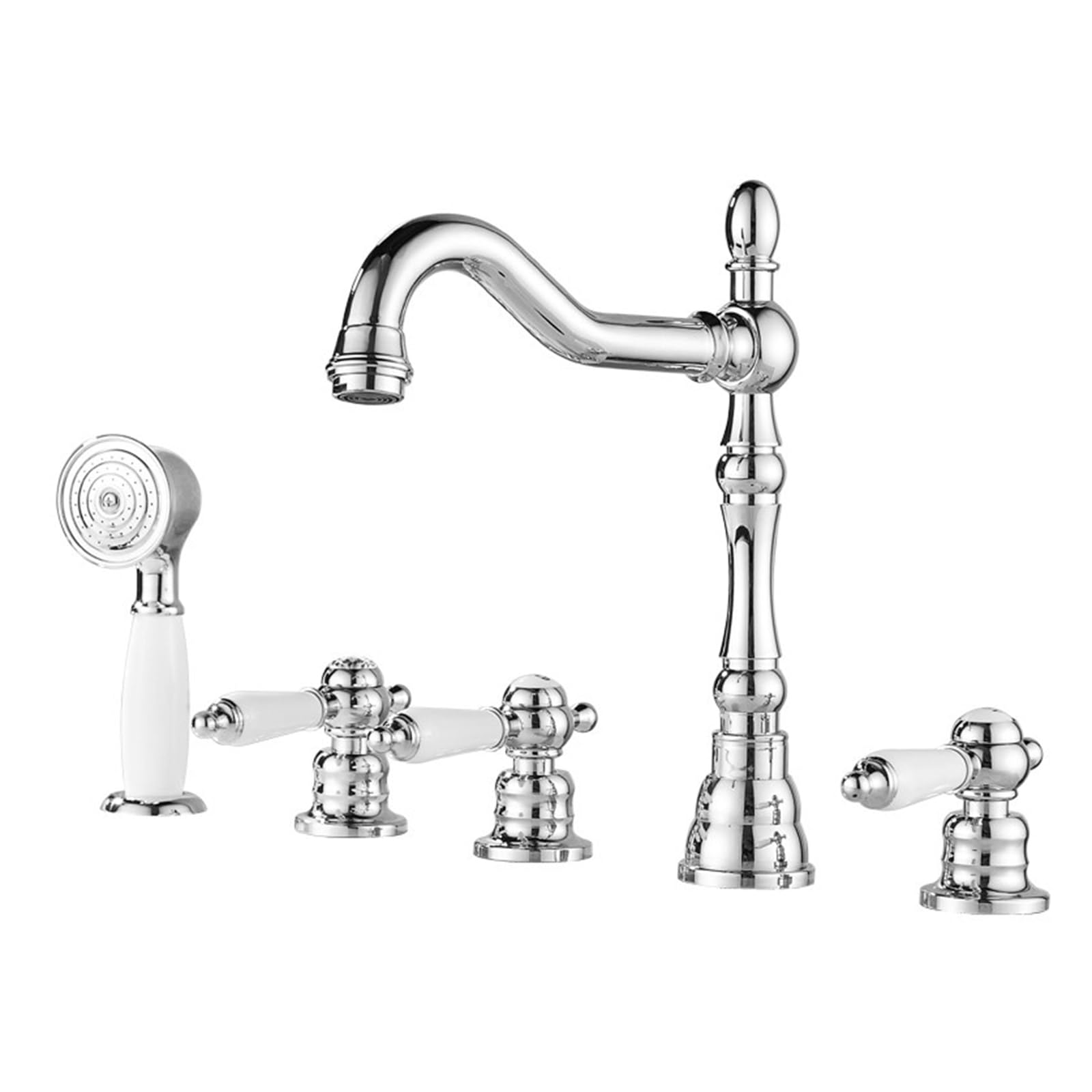 Mitigeur bain/douche laiton 5 trous remplacez votre robinet fuyant sur pont