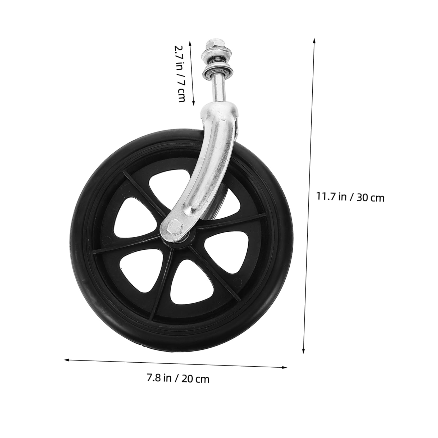 Accessori per, ruote di ricambio per sedie a rotelle, ruote anteriori, ruote di ricambio per sedie a rotelle, con supporto a forcella in metallo