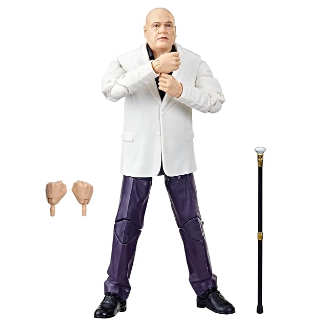 Hasbro Marvel Legends Series - Figuras coleccionables de Kingpin y Hawkeye de 15 cm - Edad: A Partir de 4 años