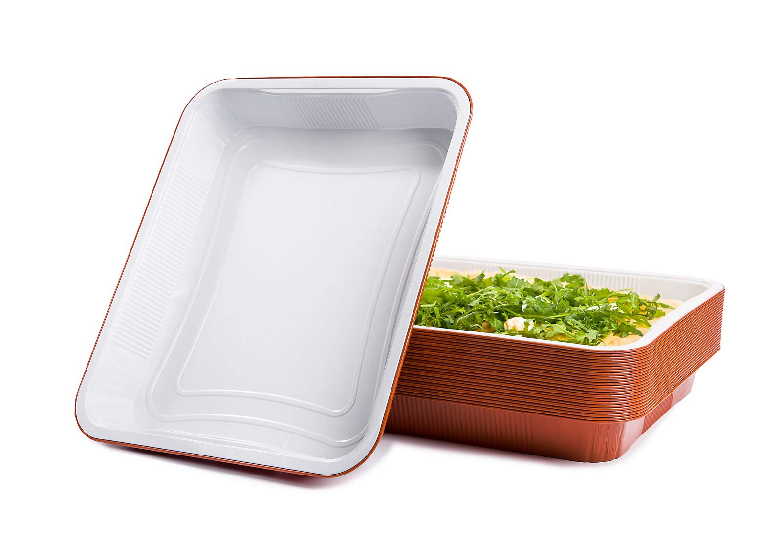 VASCHETTE IN ALLUMINIO RETTANGOLARI CON COPERCHIO VENDUTO SEPARATAMENTE Conf. Da - Foto 6