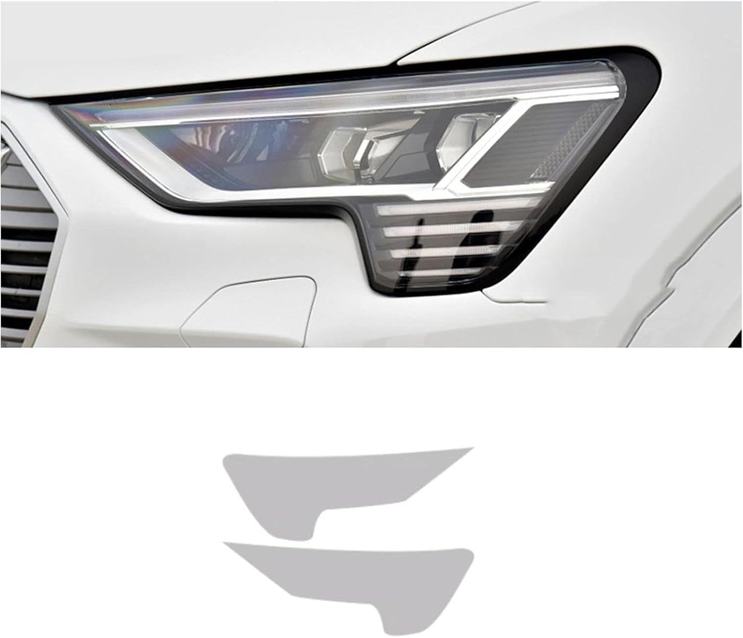SamLng Car Front Light Film for Etron 2019 2020 Car Headlight Film Headlight Protection Sticker Car Front Headlamp Protection Film car Lights Film Headlight Anti-Scratch Non-Yellowing Protective Film