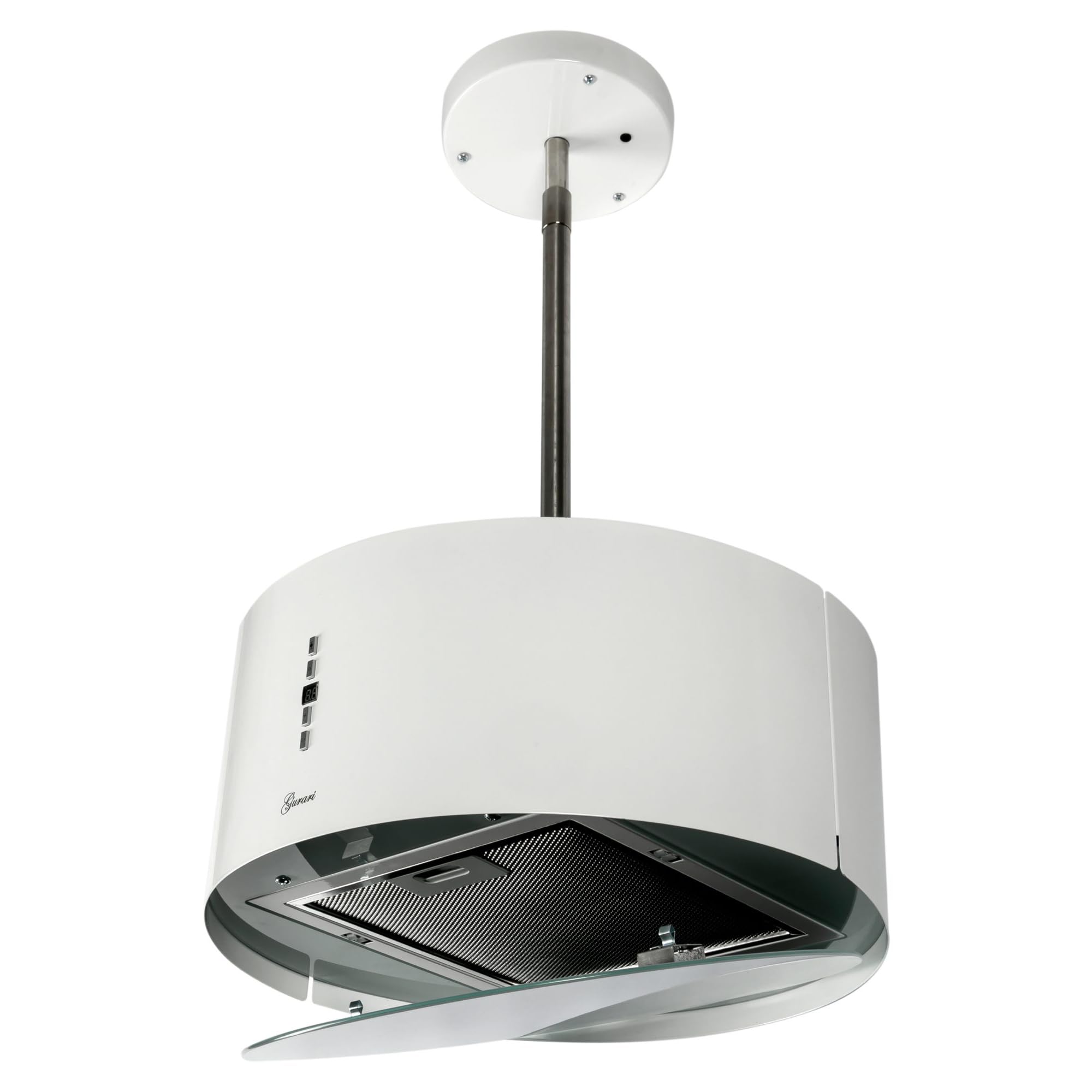 Cappa da Cucina a Isola Gurari GCH I 237 · 50 cm · Bianca · Aspirante 860 m³/h · 3 Livelli di Potenza · Illuminazione LED · Timer · Ricircolo con Filtri