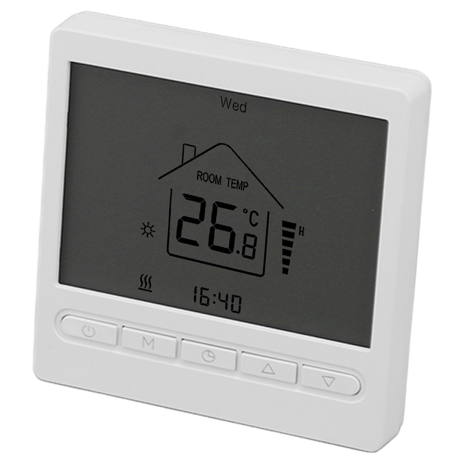 Termostato Digital, Control Preciso de Temperatura para Aire Acondicionado y Calefacción por Suelo Radiante, Eficiencia Energética para Uso Doméstico, Material ABS