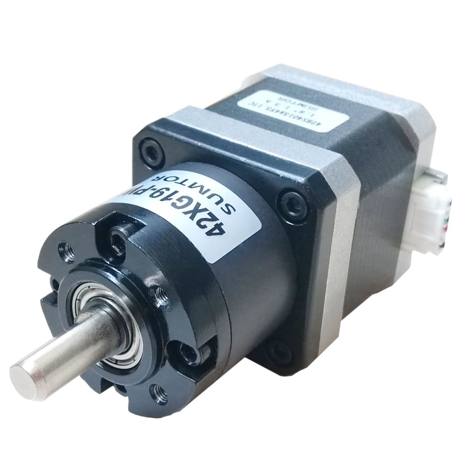 Motor paso a paso, Reductor de engranajes planetarios de NEMA 17 2 Fase con 40 mm y proporción 19: 1