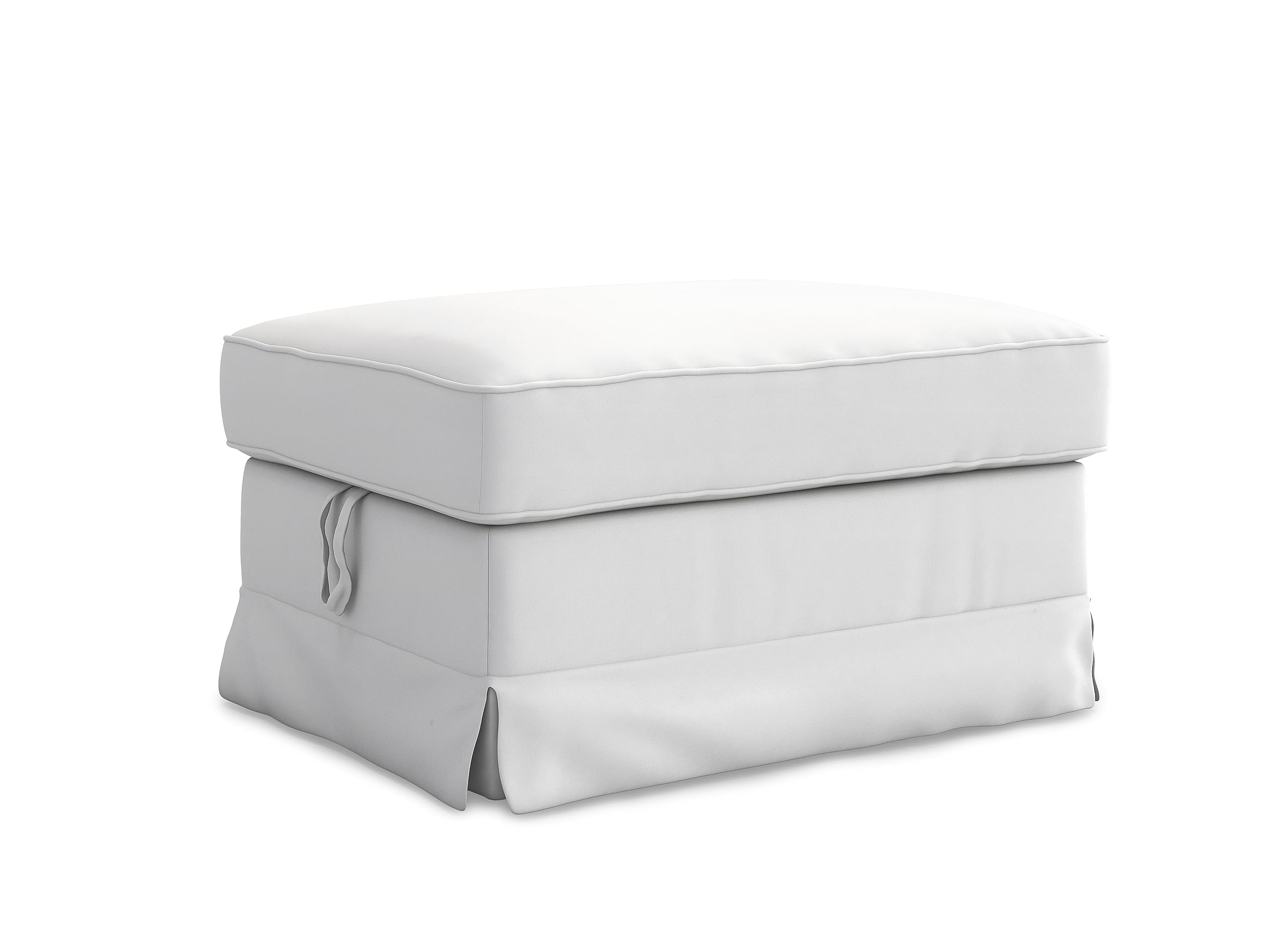 Ektorp repose-pieds housse lavable en polyester blanc durable