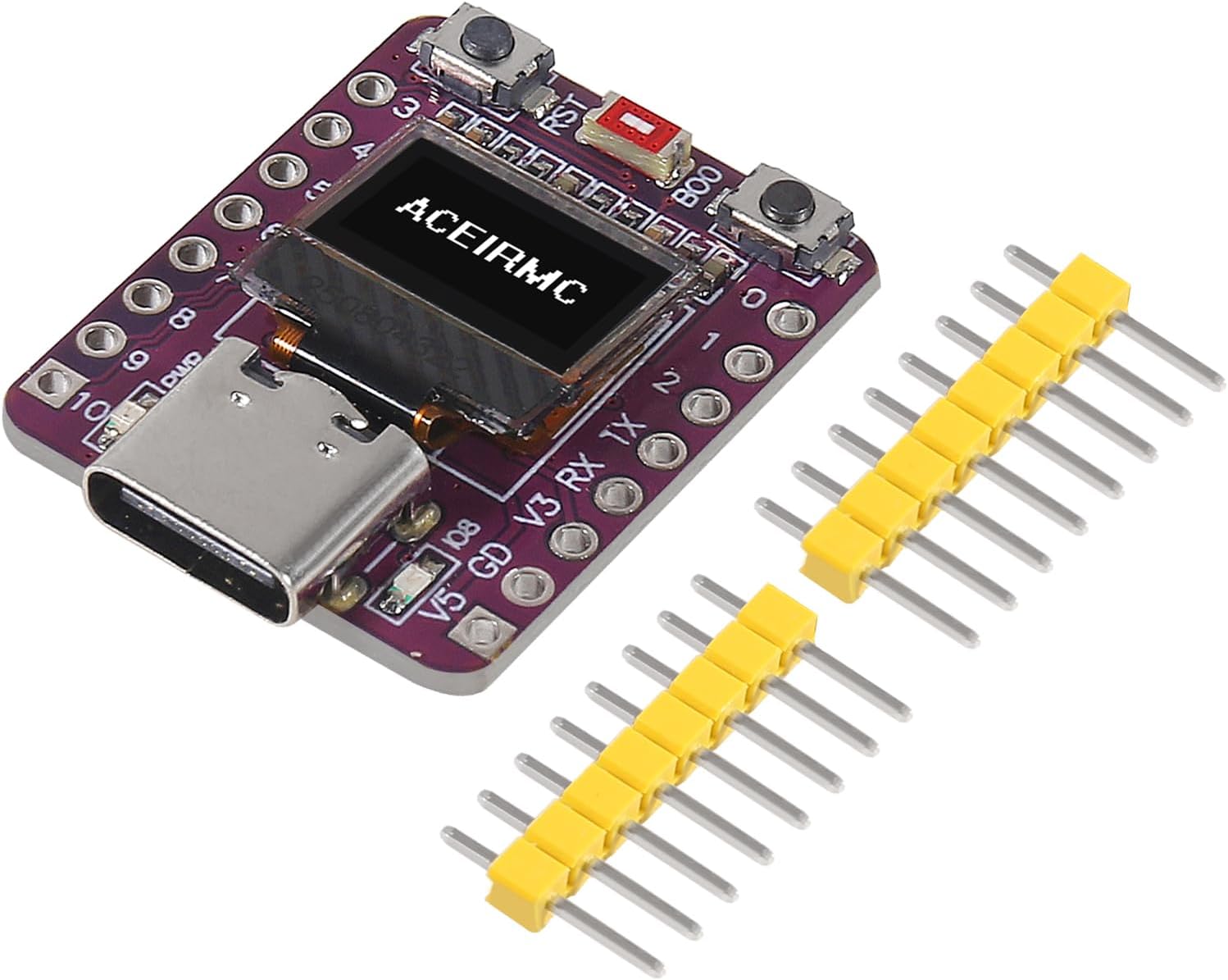 4pcs ESP32 ESP32-C3 Development Board with 0.42 Inch OLED ESP32 C3 Mini WiFi Bluetooth 160MHz Running Frequency 2.4GHz Wi-Fi & Bluetooth 5.0 C3 Super mini for Arduino
