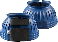 Vista 5 de HORZE Botas de campana de goma sin giro para caballos, Negro