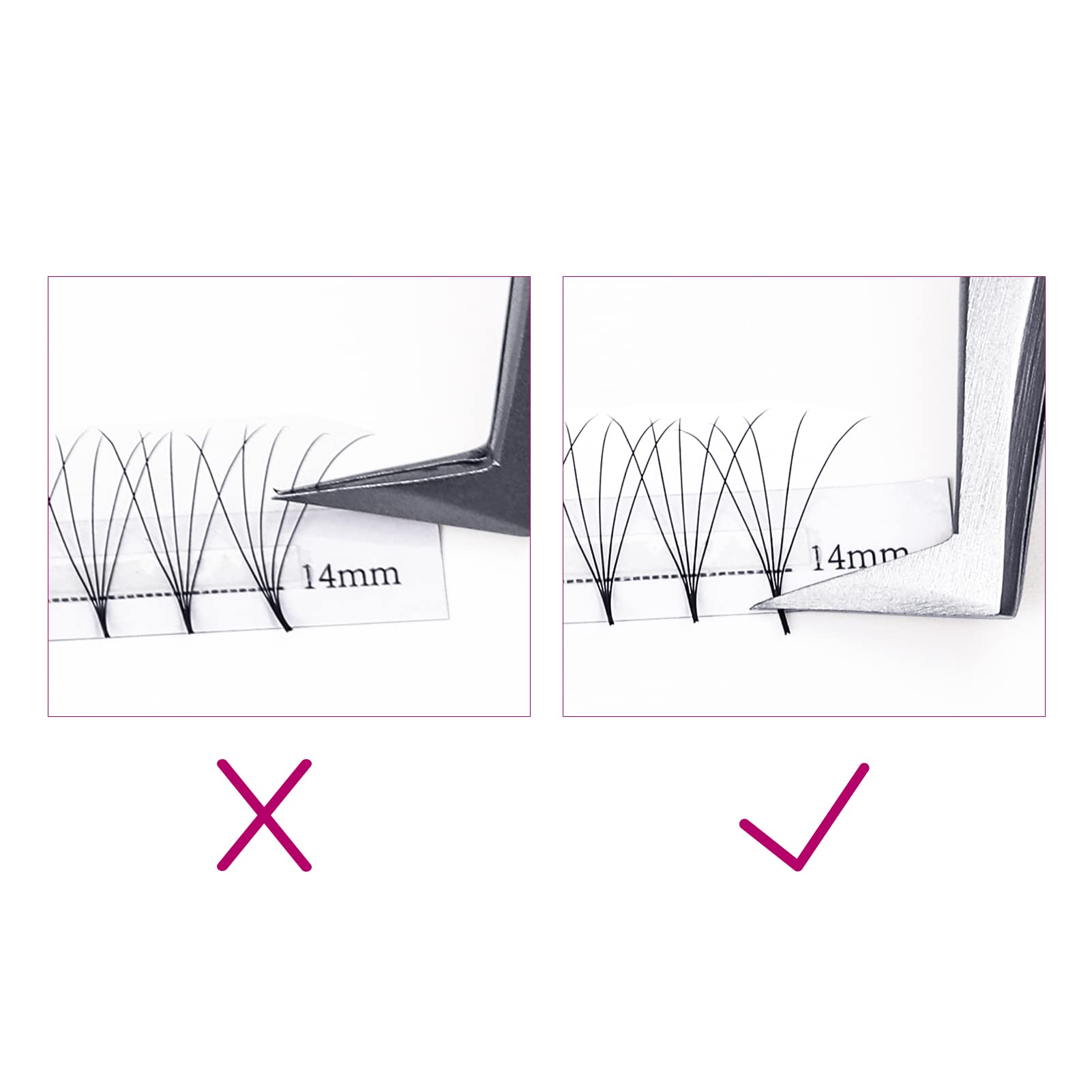 Volumen Ruso 10D 0.07mm C Curl 15mm Prefabricados Extensiones de Pestañas Volume Lashes Extension Ruso Pestañas — view 134
