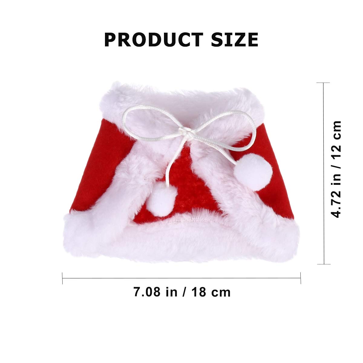 PRETYZOOM 2 Set Christmas Wine Bottle Cover Mini Santa Clause Suit with Hat for Wine Bottle Xmas Holiday Party Table Decoration - Image 2