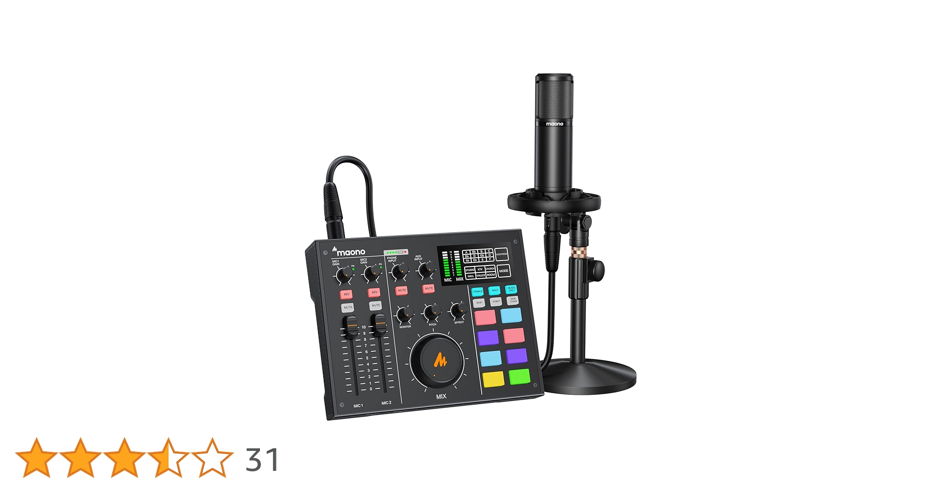 Maonocaster オーディオミキサー オーディオインターフェース D Amazon.co.jp: Maonocaster オーディオミキサー オーディオ