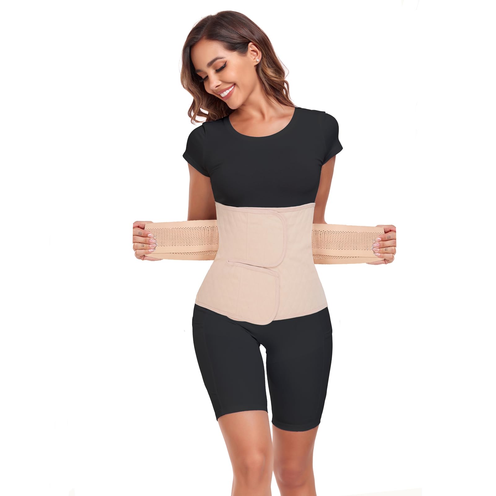 Postpartum Belly Band (Classic Beige, Large) 20250320
