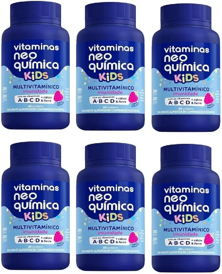 Kit 6 Vitamina Kids 60 Cápsulas - Neo Química