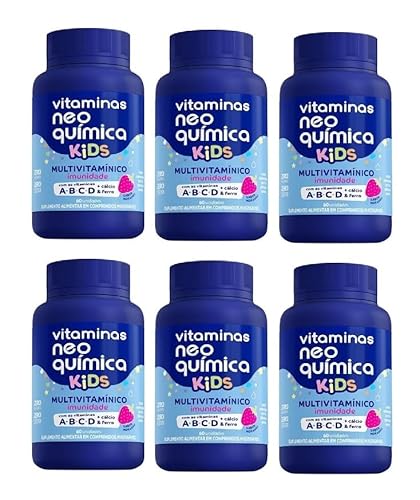 Kit 6 Vitaminas para Crianças 60 Cápsulas - Neo Química
