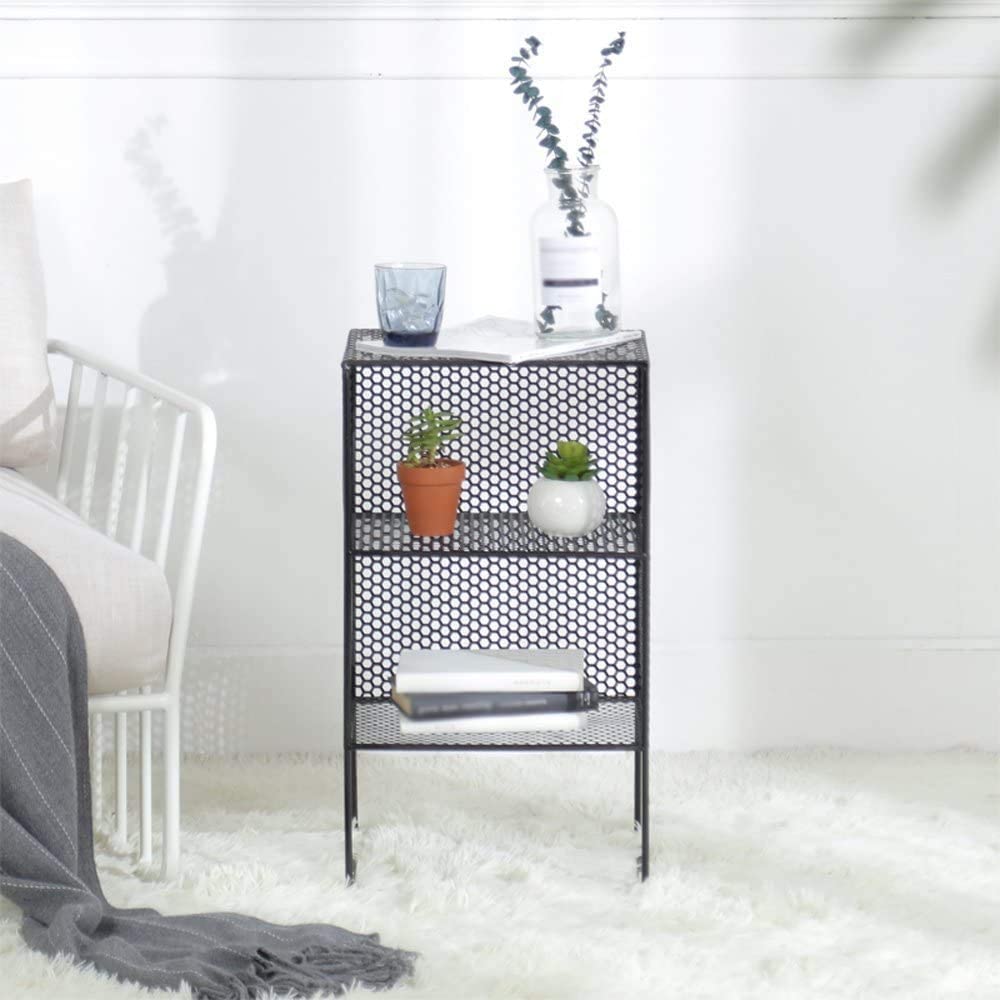 Indian Decor 203020 Magazine Racks Floor-Standing Bookshelves Newspaper Racks Magazine Simple Metal Wrought Iron Home Multi-Function Display - Black - Made in India!-picture-10