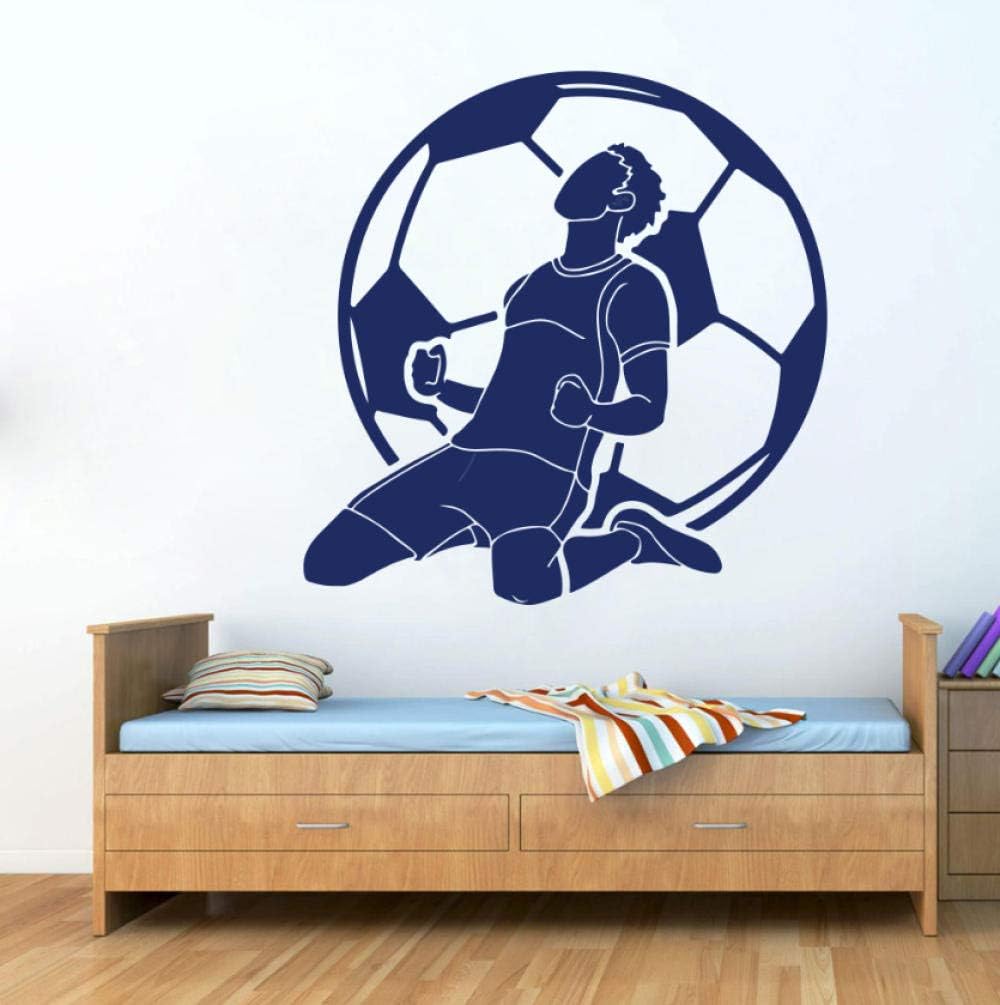 Amazon.co.jp Ronronner サッカーウォールカーラップトップデカールボーイルームサッカープレーヤーウォールステッカー