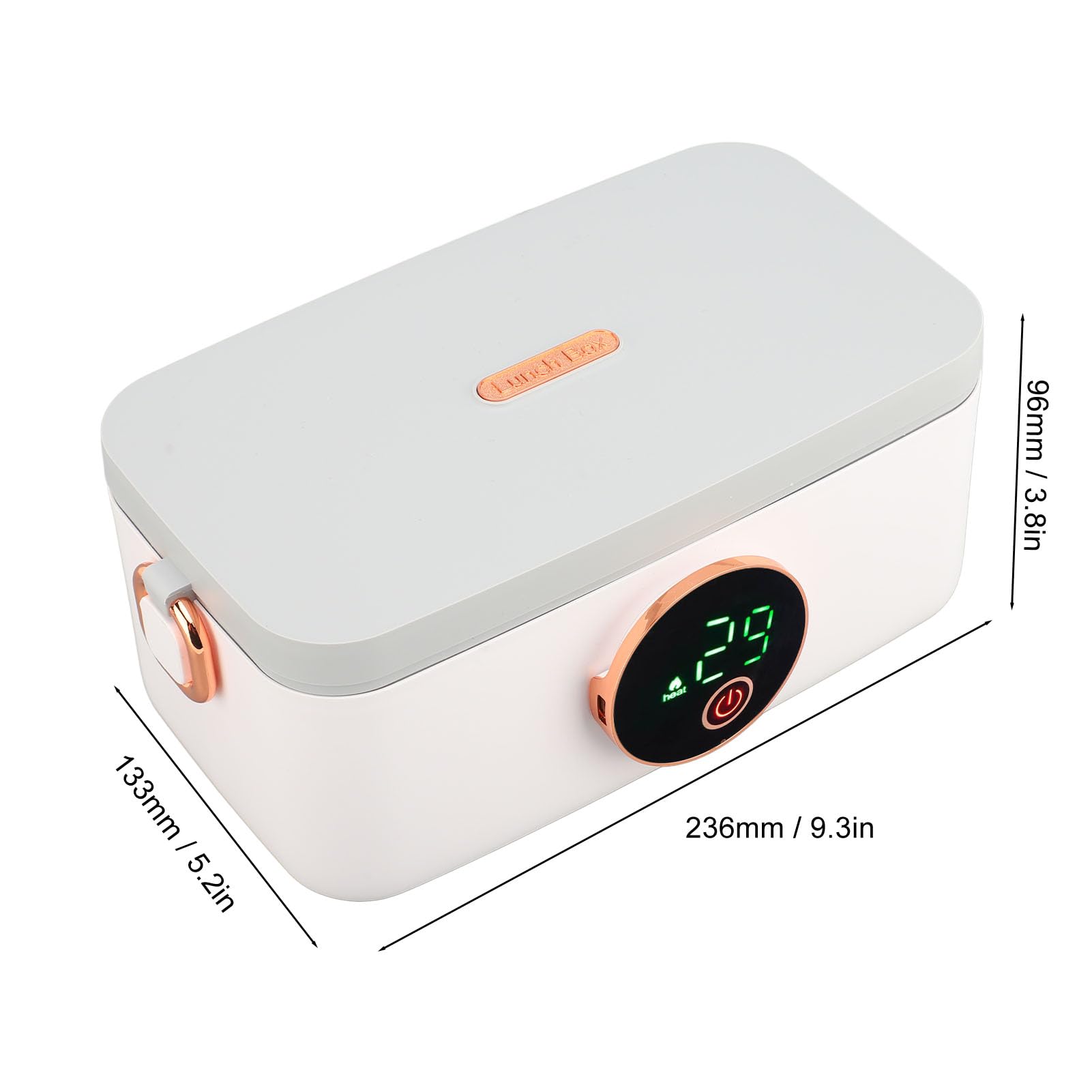 GLOGLOW Scaldavivande Elettrico Portatile, 1L, Ricaricabile USB, Contenitore Acciaio Inox, per Casa e Ufficio