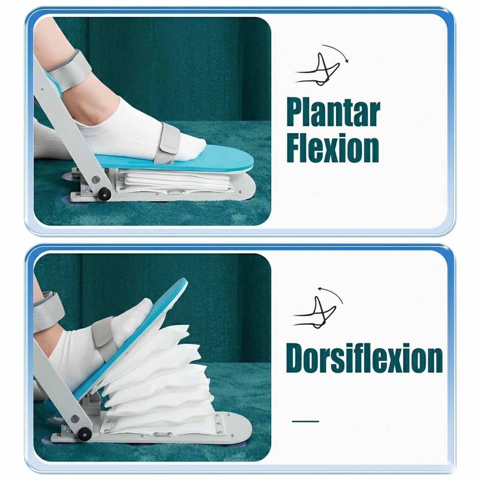 MObyat Knöchel Reha Trainer, Sprunggelenk Strecktrainer Mit Airbag, All-Winkel Training, Maximaler Winkel 140°, 5 Stufen Einstellbar, Für Schlaganfall & Hemiplegie Erholung