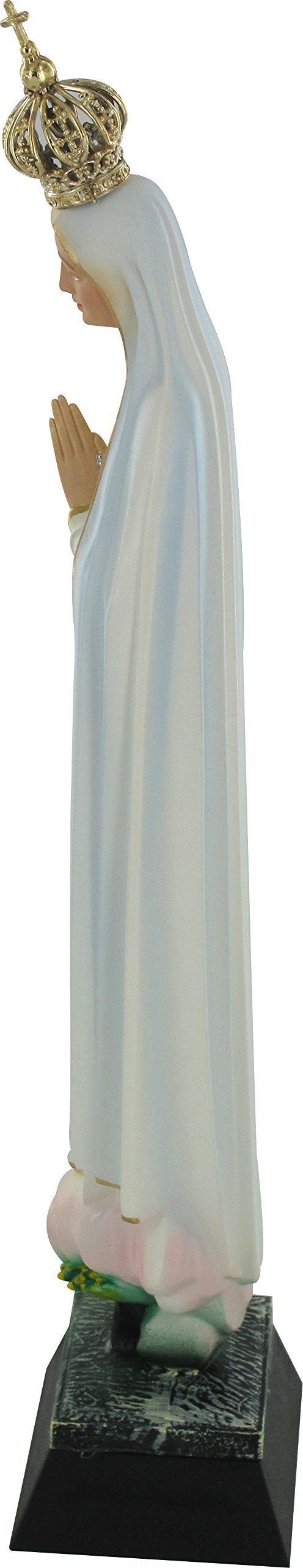 Ferrari & Arrighetti Statua Madonna di Fatima Dipinta a Mano (Circa 20 cm)