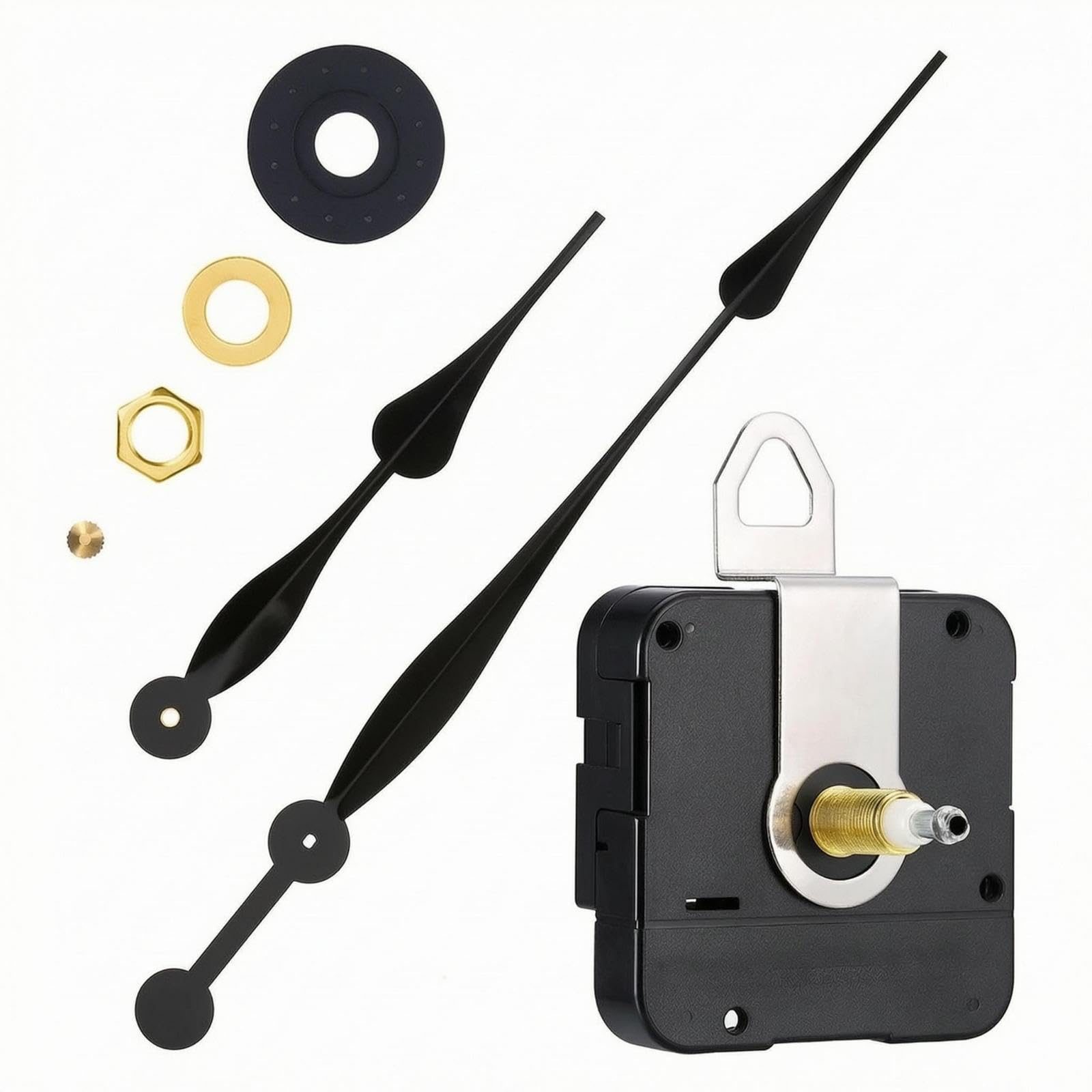 LOOM TREE Crystal Clock Movement Kit Threaded Shaft Clock Movement with Hands Hanging Hook Timekeeping Part Black|Collectibles| Decorative Collectibles| Clocks| Replacement Parts & Tools-image-47