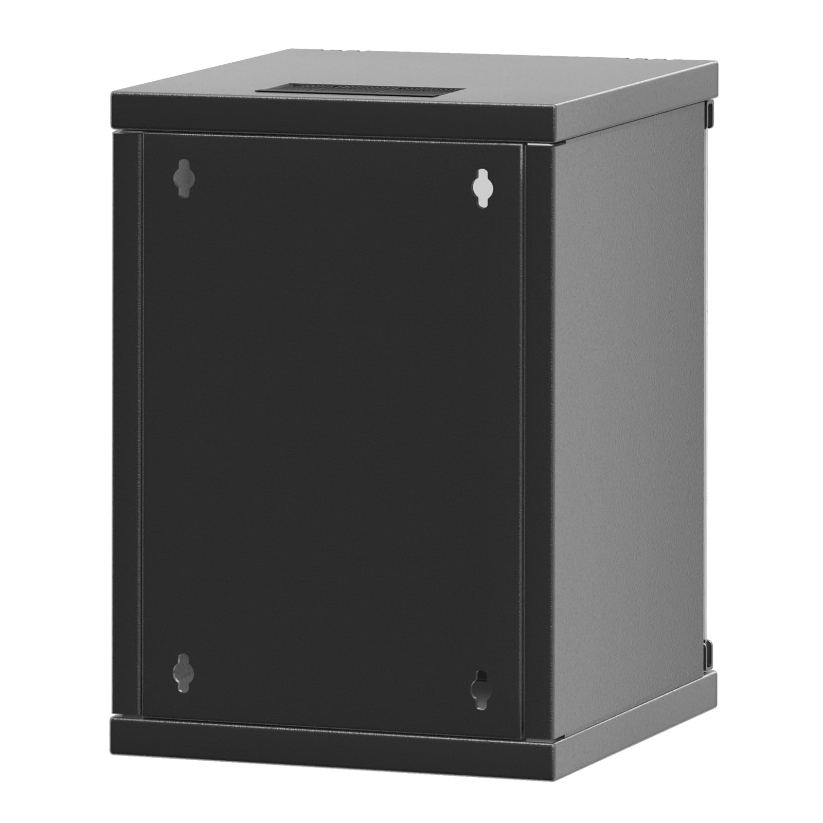hb-digital Armoire réseau 9HE - Montage mural - Porte en verre - Serrure - Boîtier mural pour routeur EDV - Panneau de brassage - Charge maximale : 30 kg - Robuste - Profondeur : 300 mm -