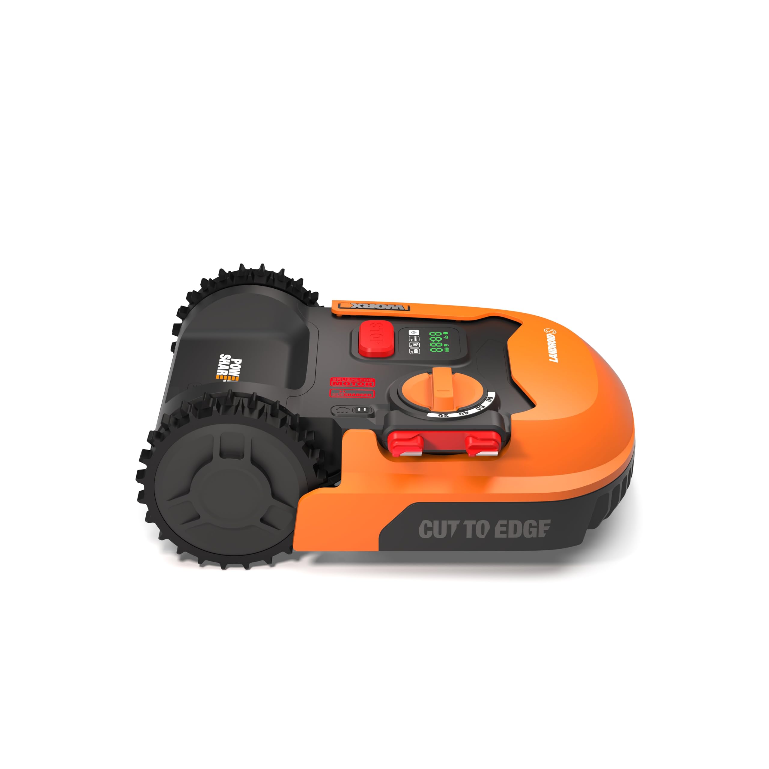 Worx WR169E Landroid Robot cortacésped, con tecnología KI para un Corte más rápido, Control Inteligente de Aplicaciones, programación multizona, Carga automática, batería PowerShare de 20 V