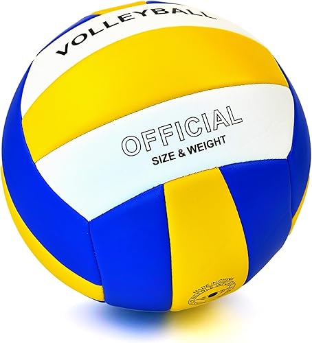 Balón de voleibol impermeable de poliuretano suave tamaño 5 oficial para niños y niñas y para adultos, pelota de entrenamiento de playa para