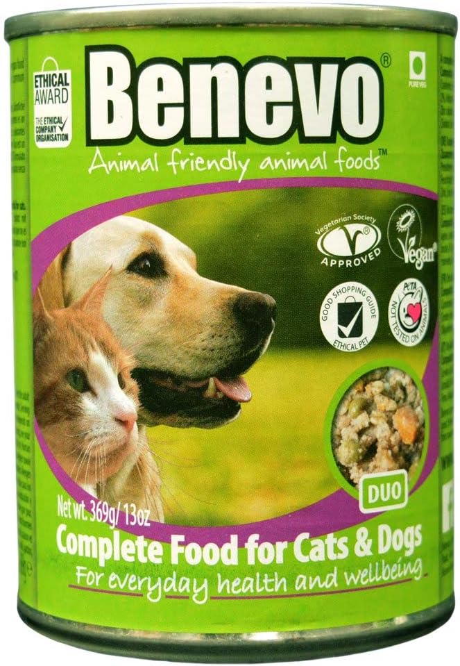 Benevo Duo vegan cat and dog food, complete, gluten free, adult, puppy