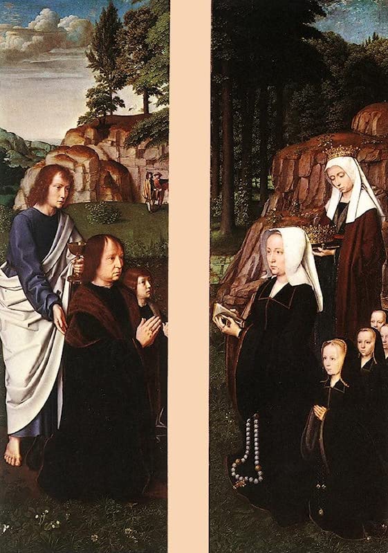 Cuadro de lienzo de Jean Des Trompes por Gerard David para salón de 60x90cm