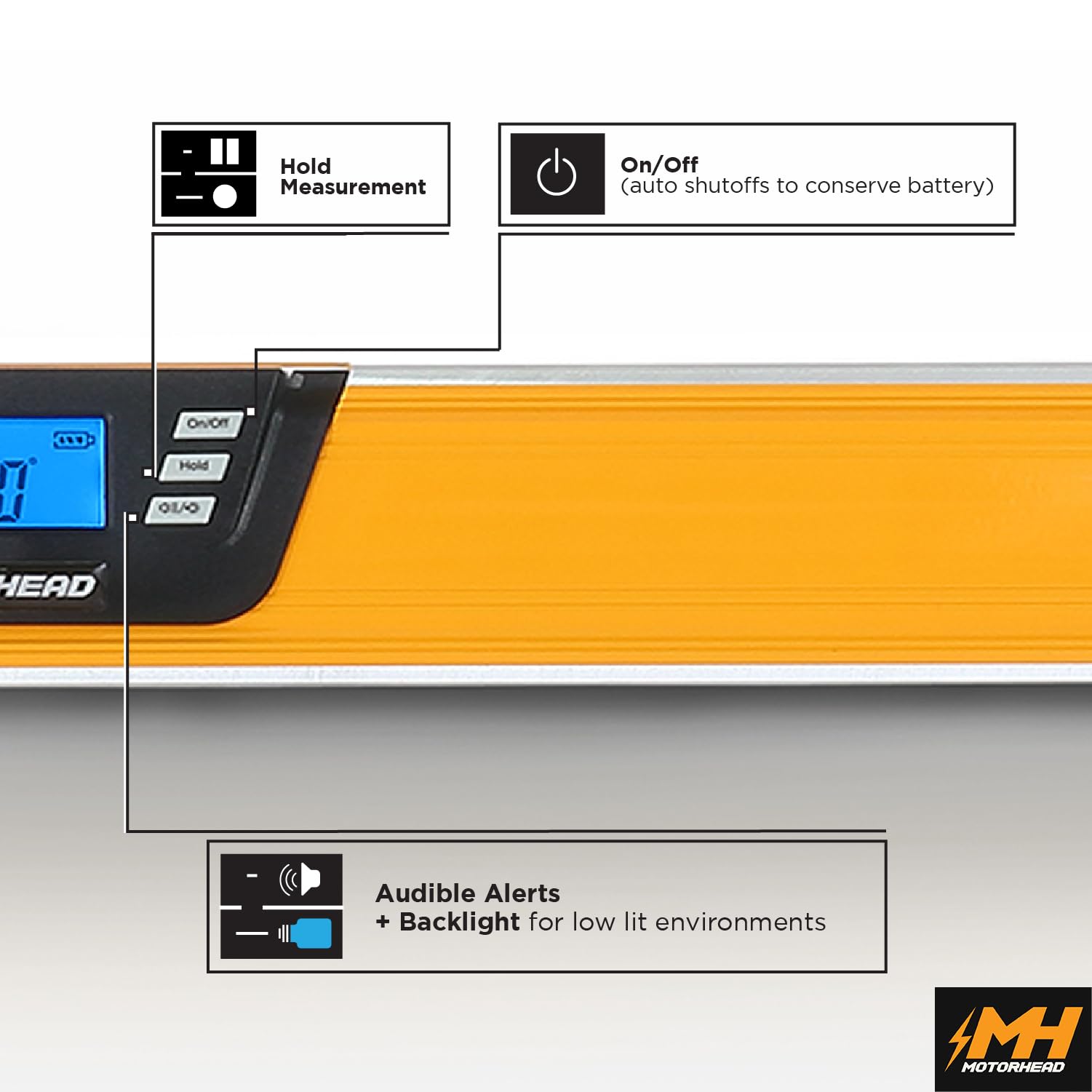 MOTORHEAD Digital Level - 0-360° Smart Level -4 MOTORHEAD Digital Level - 0-360° Smart Level -4