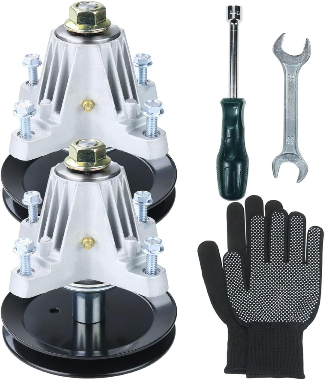 Greased 2 Pack 918-06976 Spindle Assembly Replaces Cub Cadet 918-06976A, 618-06976A for Cub Cadet XT1 LT42 XT2 LX42 Craftsman T210 T7800 T8000 MTD CYT4220 Troy-Bilt TB42 Super Bronco 42 decks