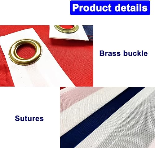 Miniatura 5 de 2 banderas plisadas de Estados Unidos para abanico de Estados Unidos banderines de 2 x 4 pies banderines de medio abanico para exteriores con