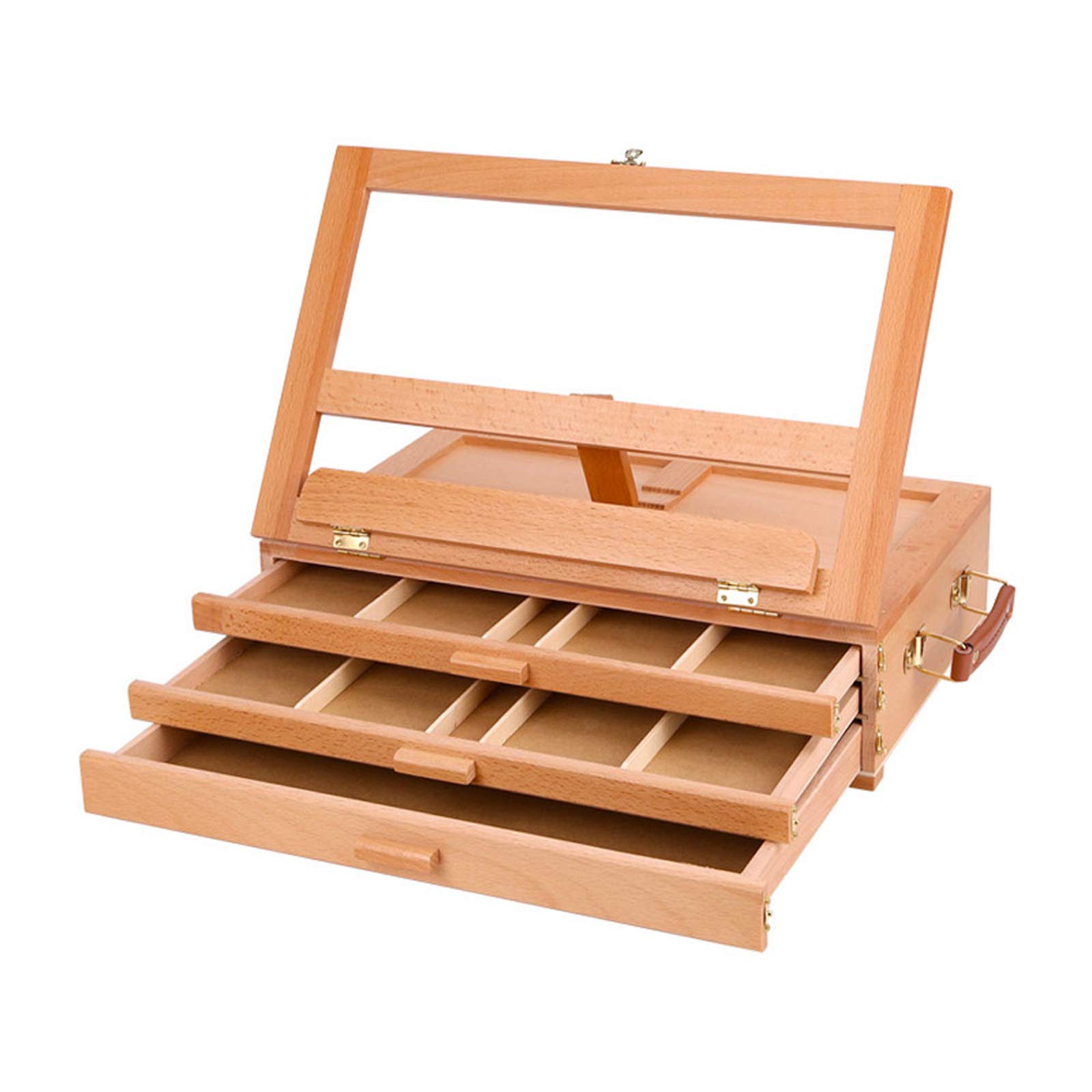 NGDFGR Easel Desk Easel,Art Table Easel,Drawing Board En Desktop Easel With Drawer,Ideal For Portable Sketching,Drawing,And Ing With A Variety Of Mediums-A,