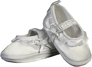 Baby Girl Ballerina Bootie Perfect for Christening Baptism Blessing or any Special Occasion - Size 0