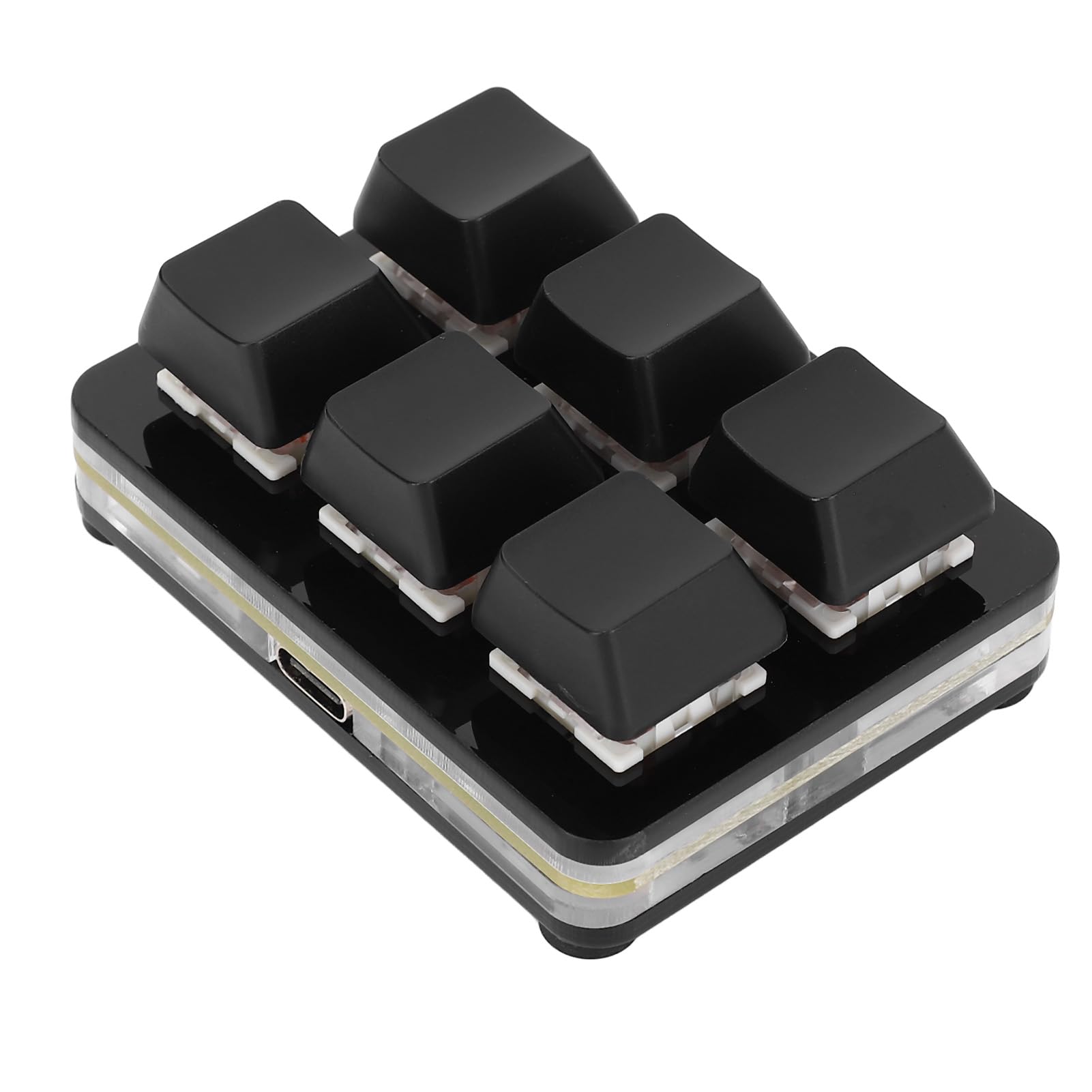 6 Key Gaming Keyboard USB Mini Keyboard with Programmable Macro RGB Mechanical Keyboard 6 Keys One Handed USB