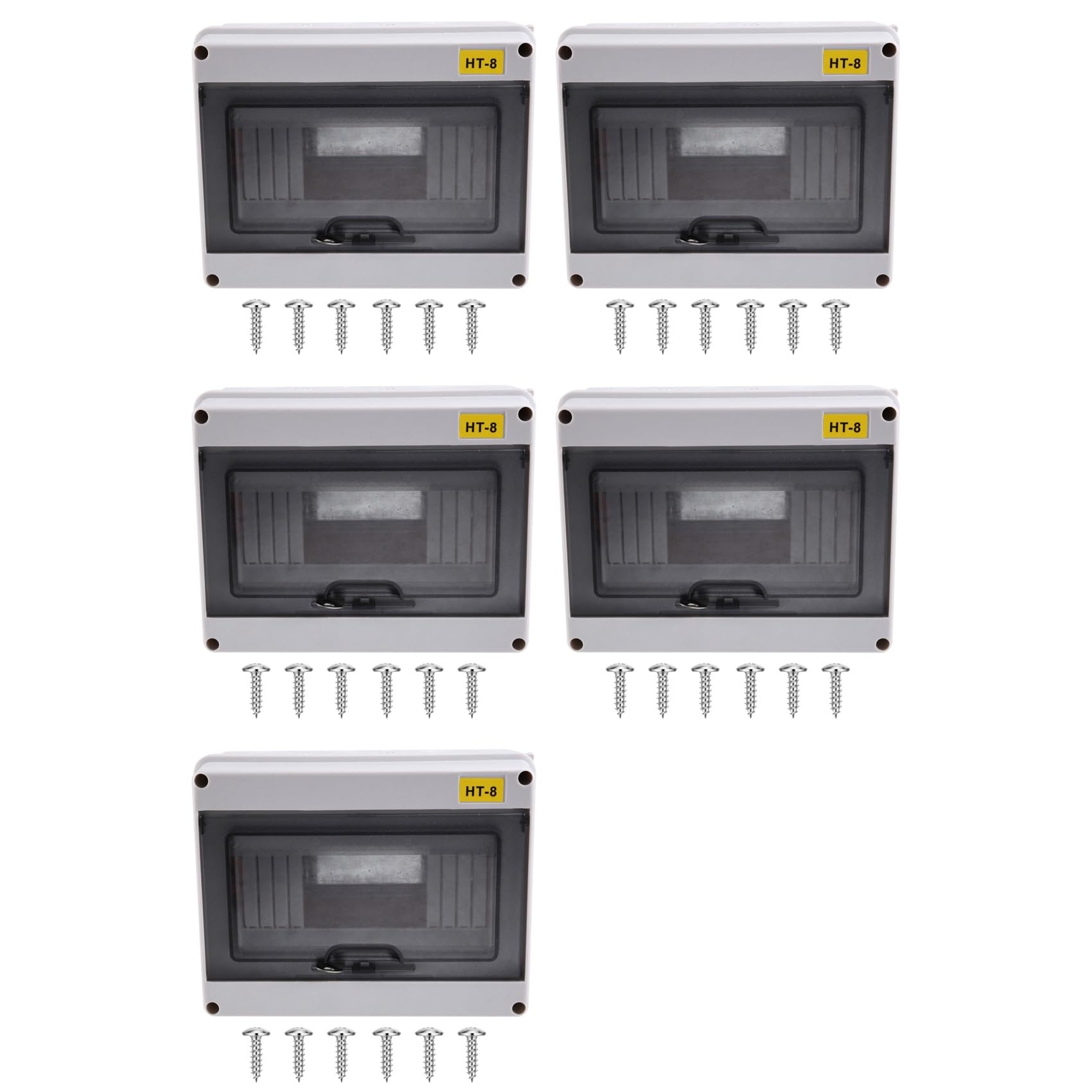 Boîte de protection de distribution IP65 HT-8 Way pour disjoncteur ABS Rail Din coffret 5 pièces