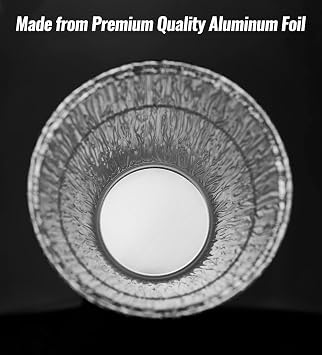 NUPICK 24 Pack Grease Bucket Liner Compatible for Pit Boss Grills 67292 Foil, Oklahoma Joe's 9518545P06, Z Grill Bucket, Recteq Large Bucket, etc. 6.3 x 6.0, Disposable Aluminum