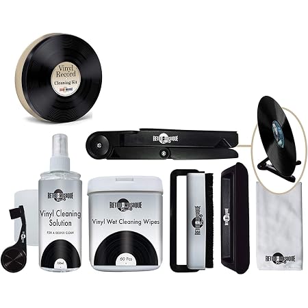 3-in-1 Schallplatten-Reinigungsset – Samtbürste, Stylus-Reiniger & Staubentferner, Antistatisch