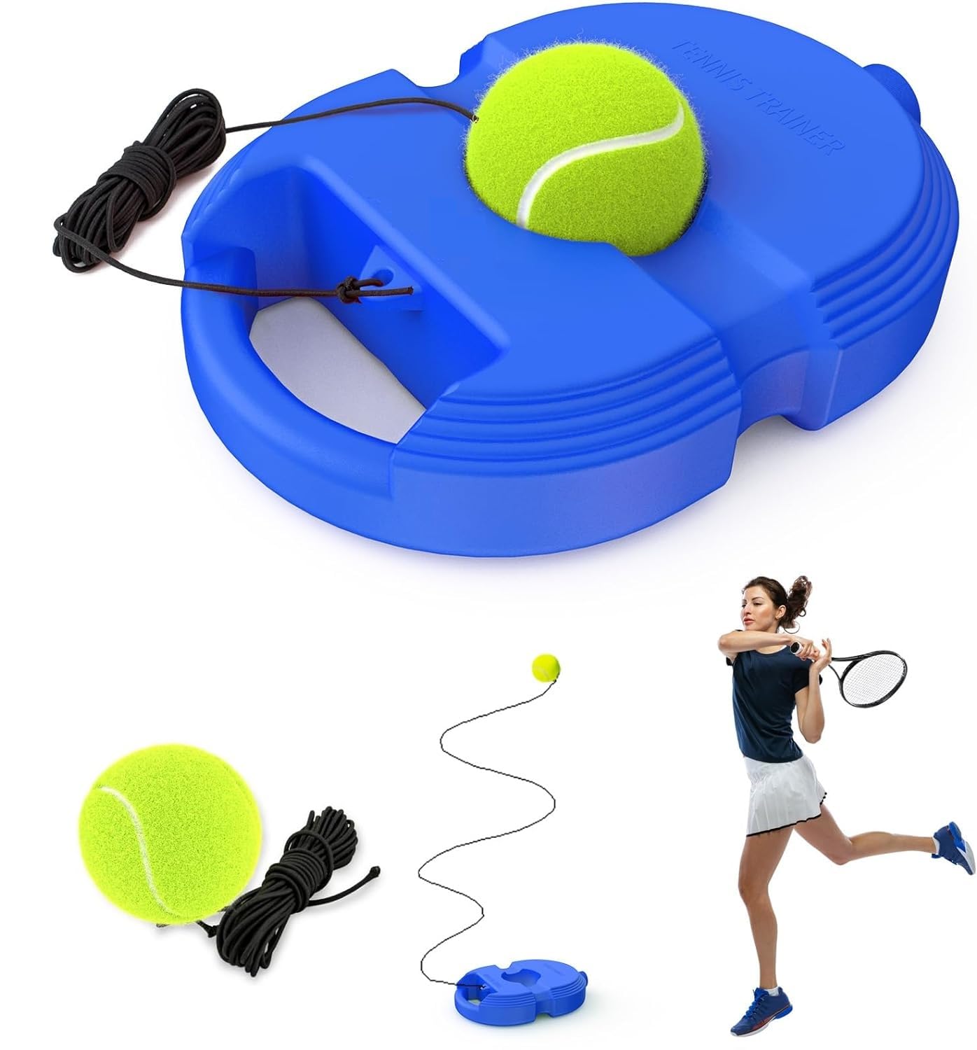 Toxen 1PCs Tennis Trainer Rebound Ball Portable Tennis Training Tool, Tennis Rebounder Kit,Suitable for Beginners Sport Exercise Tennis Rebounder Kit,Including (B0D29BSTS2) Amazon Price History, Amazon Price Tracker