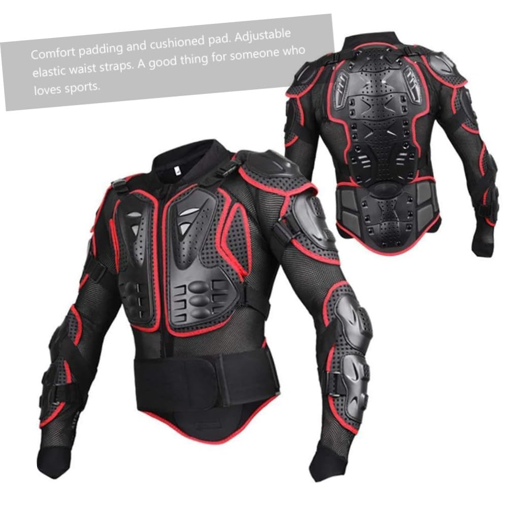 OUNONA Gilet de Protection Moto Antichute Noir, Protection Intégrale