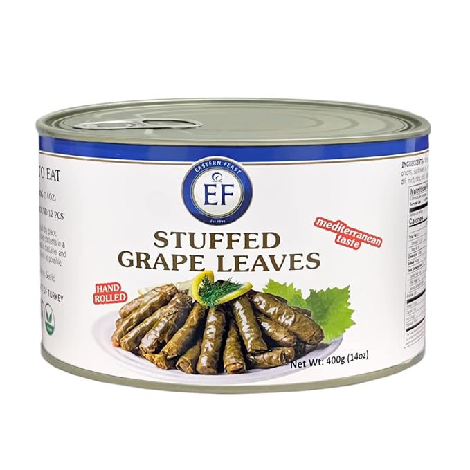 Eastern Feast Stuffed Grape Leaves, 14 oz (400g) Vegan