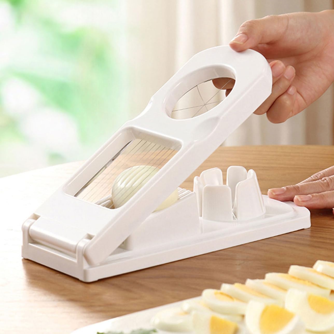 Stainless Steel Slicer Separator Multifunctional Kitchen Tool for Easy Dividing for Mushrooms and Cheese Dishwasher Safe Compact Design for Home and Restaurant Use